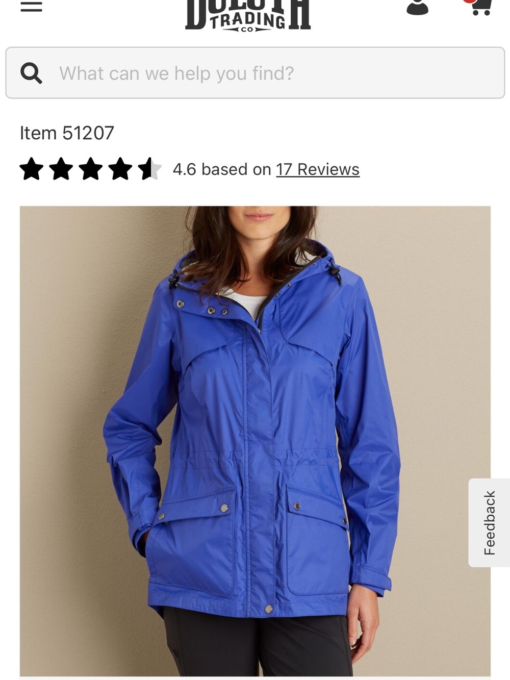 Duluth Trading Co. Women's 2.5 Layer Drop Stop Rain Jacket Medium Purple
